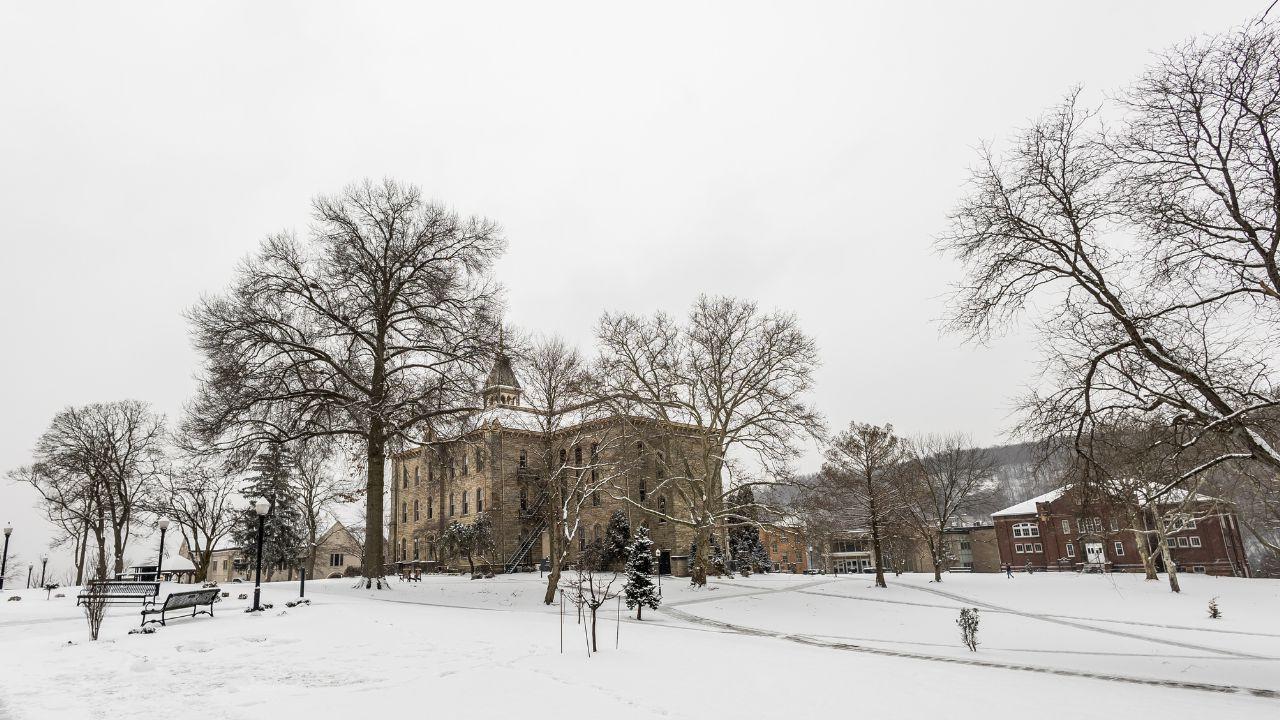 snowy campus picture
